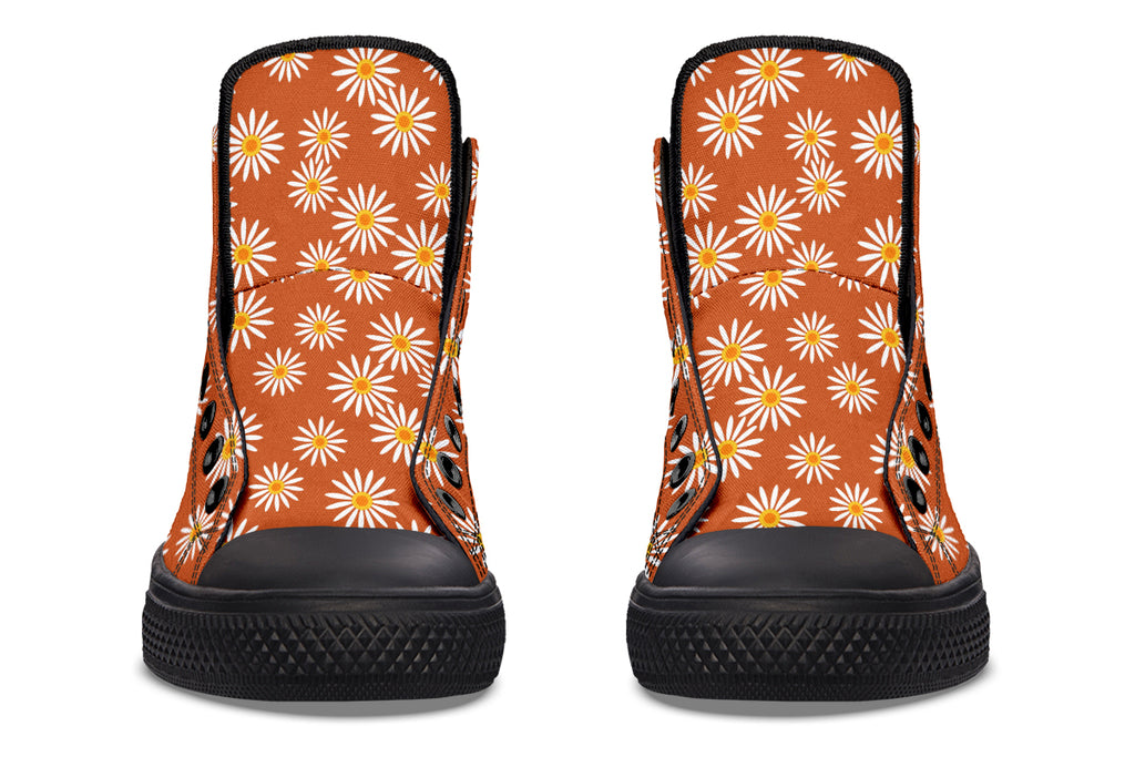 Daisies on Orange