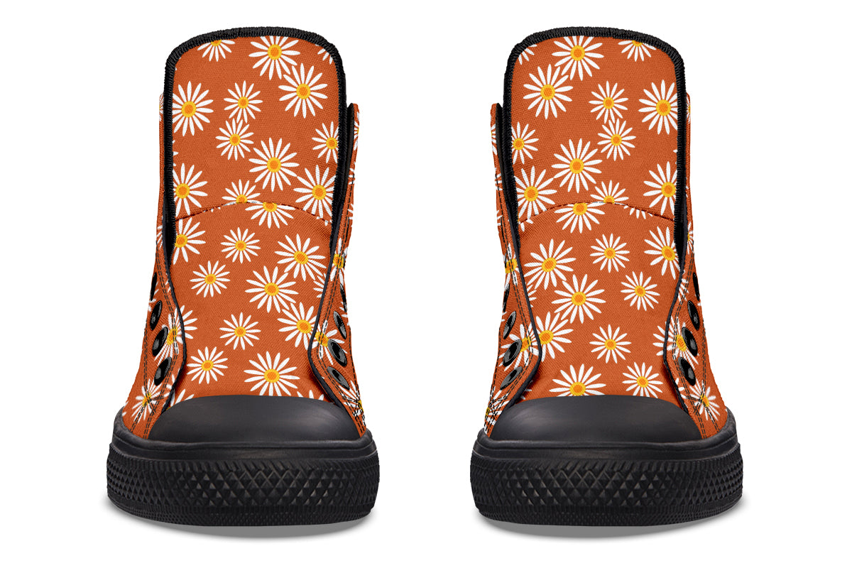 Daisies on Orange
