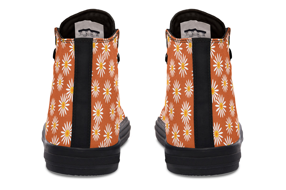 Daisies on Orange