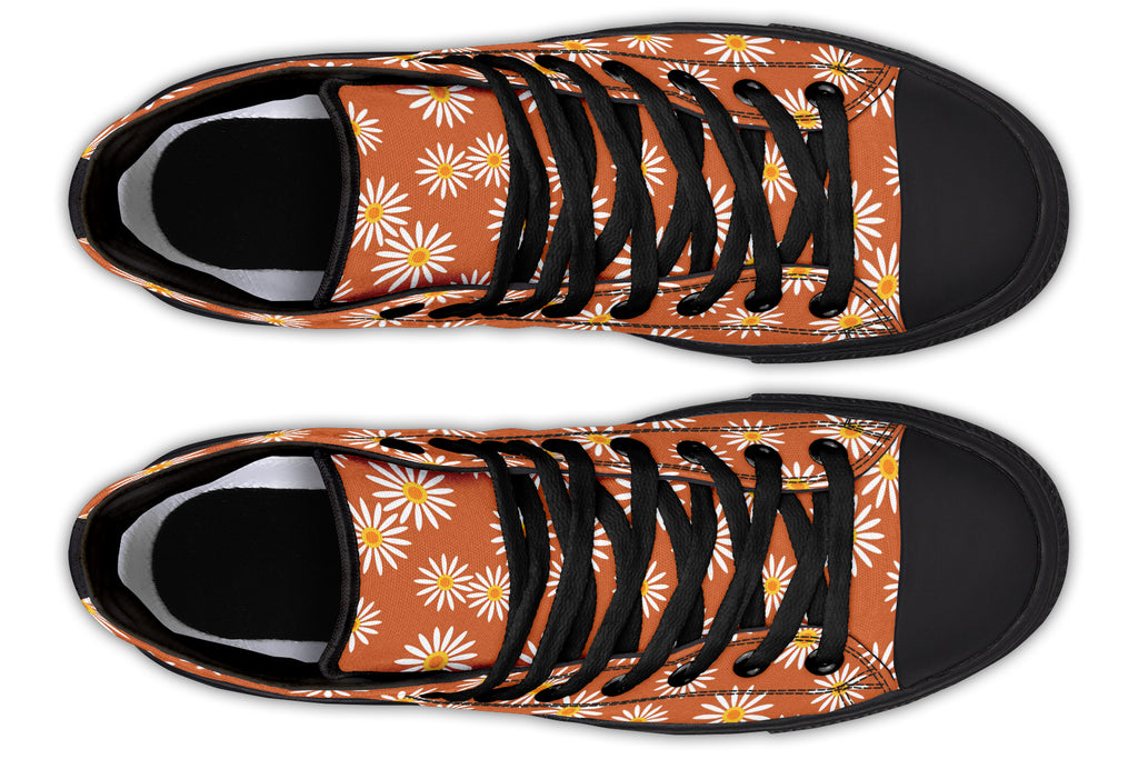 Daisies on Orange