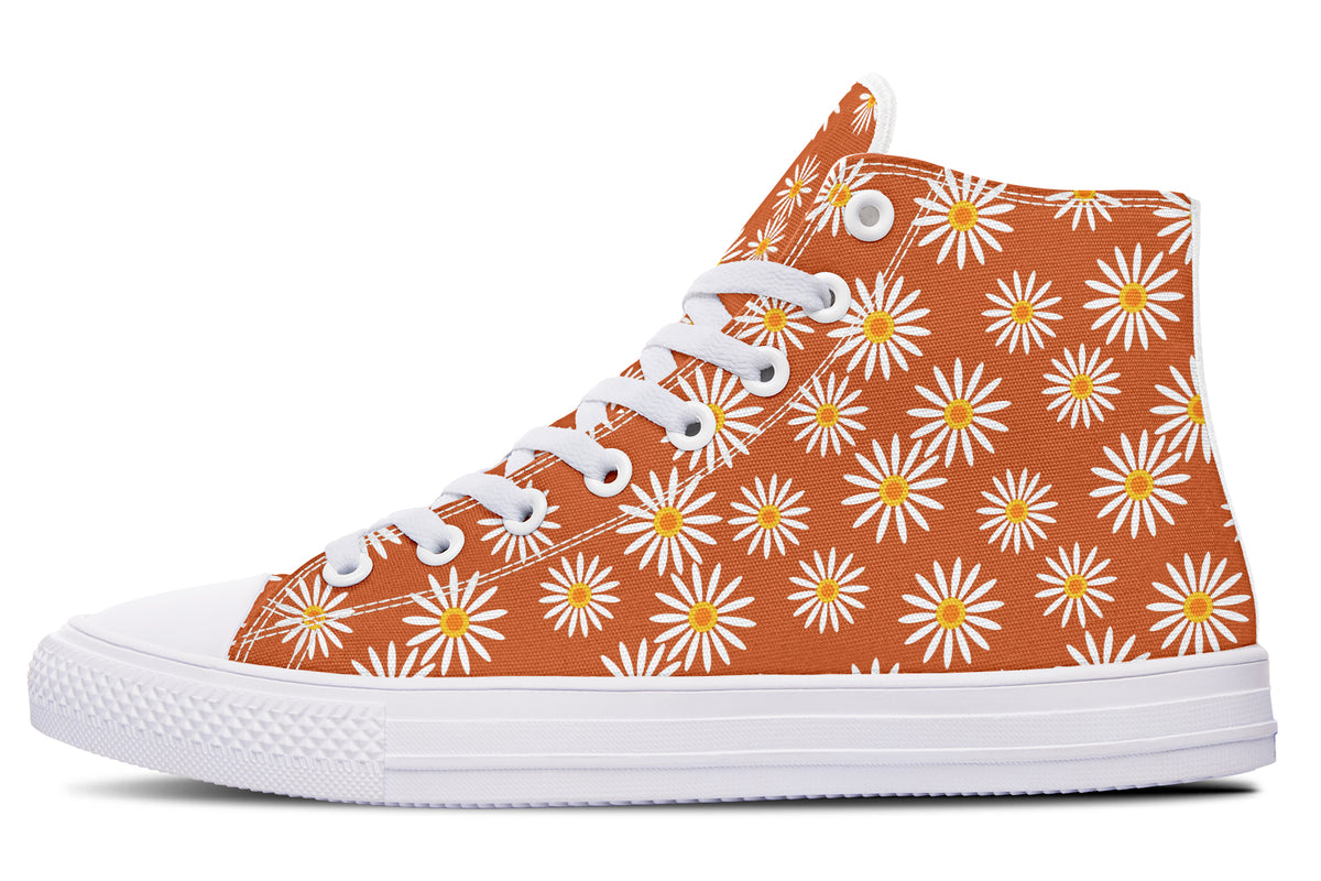Daisies on Orange