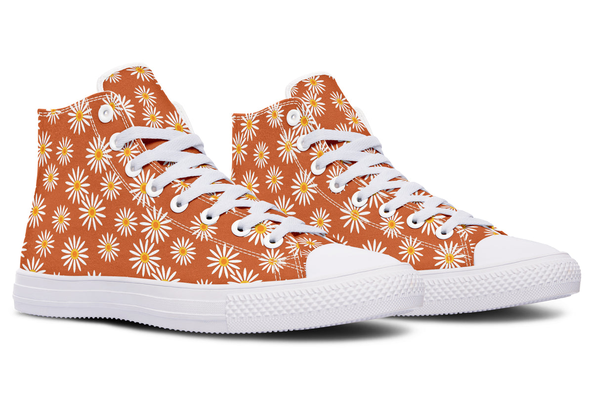 Daisies on Orange