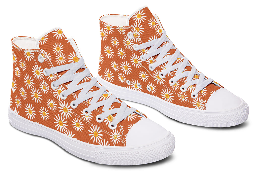 Daisies on Orange