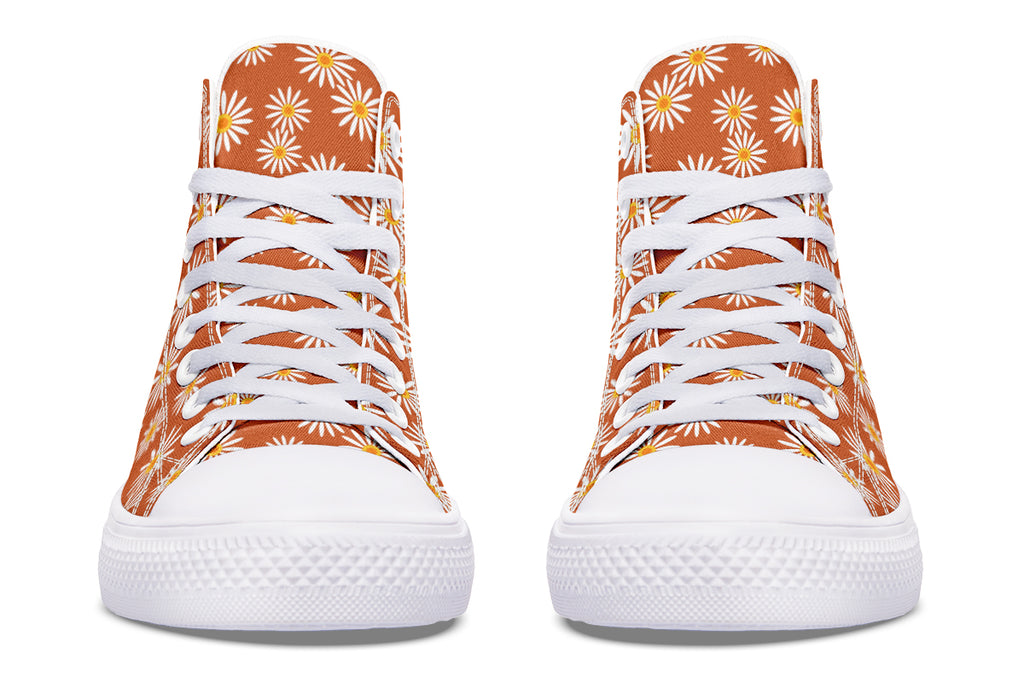 Daisies on Orange
