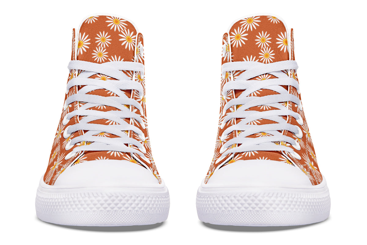 Daisies on Orange