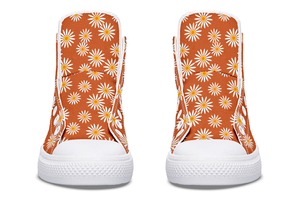 Daisies on Orange