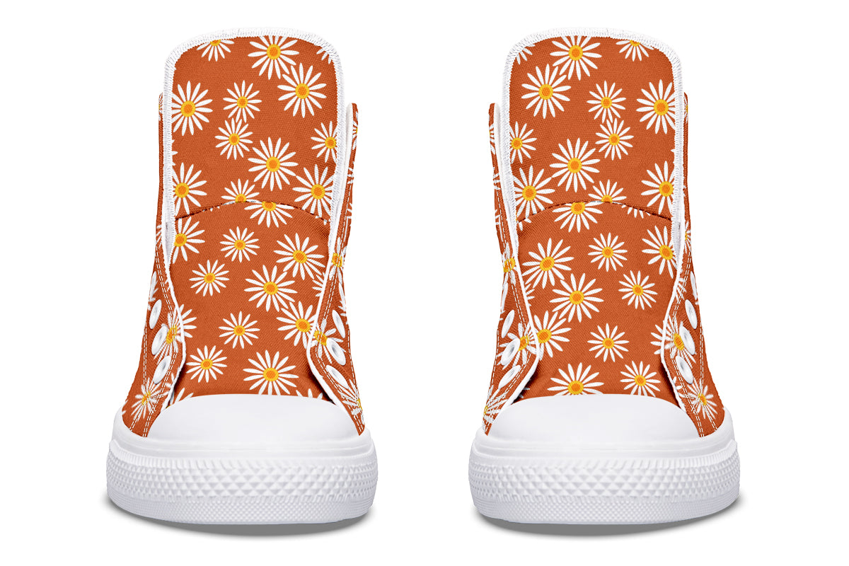 Daisies on Orange