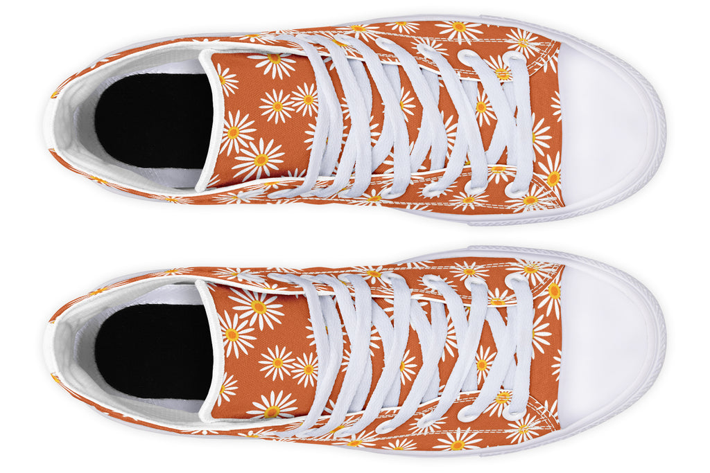 Daisies on Orange