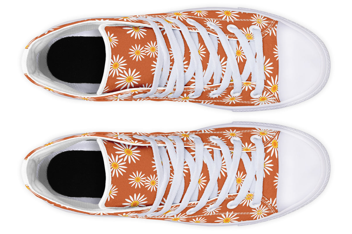 Daisies on Orange