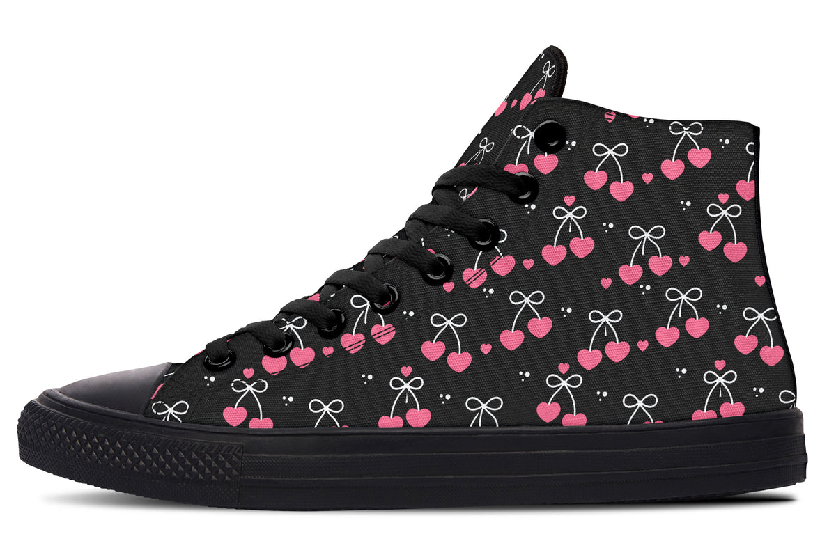 Heart Bows on Black