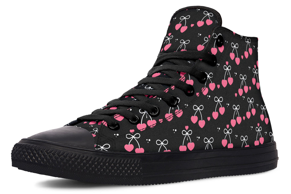 Heart Bows on Black