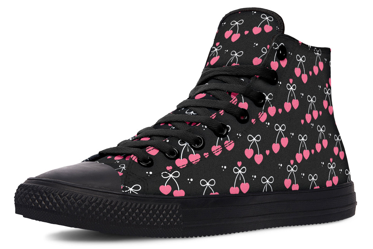 Heart Bows on Black