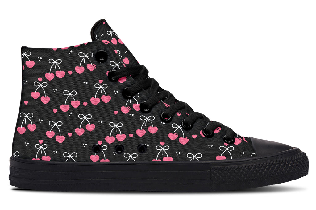 Heart Bows on Black
