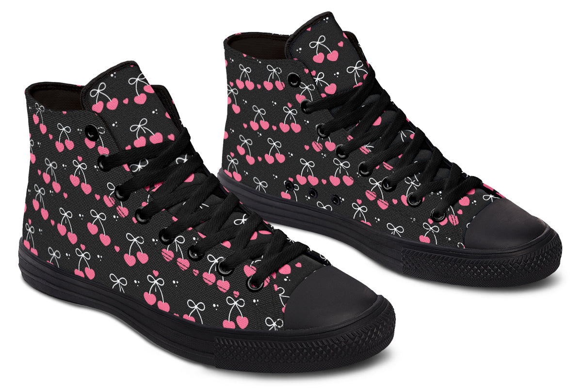Heart Bows on Black