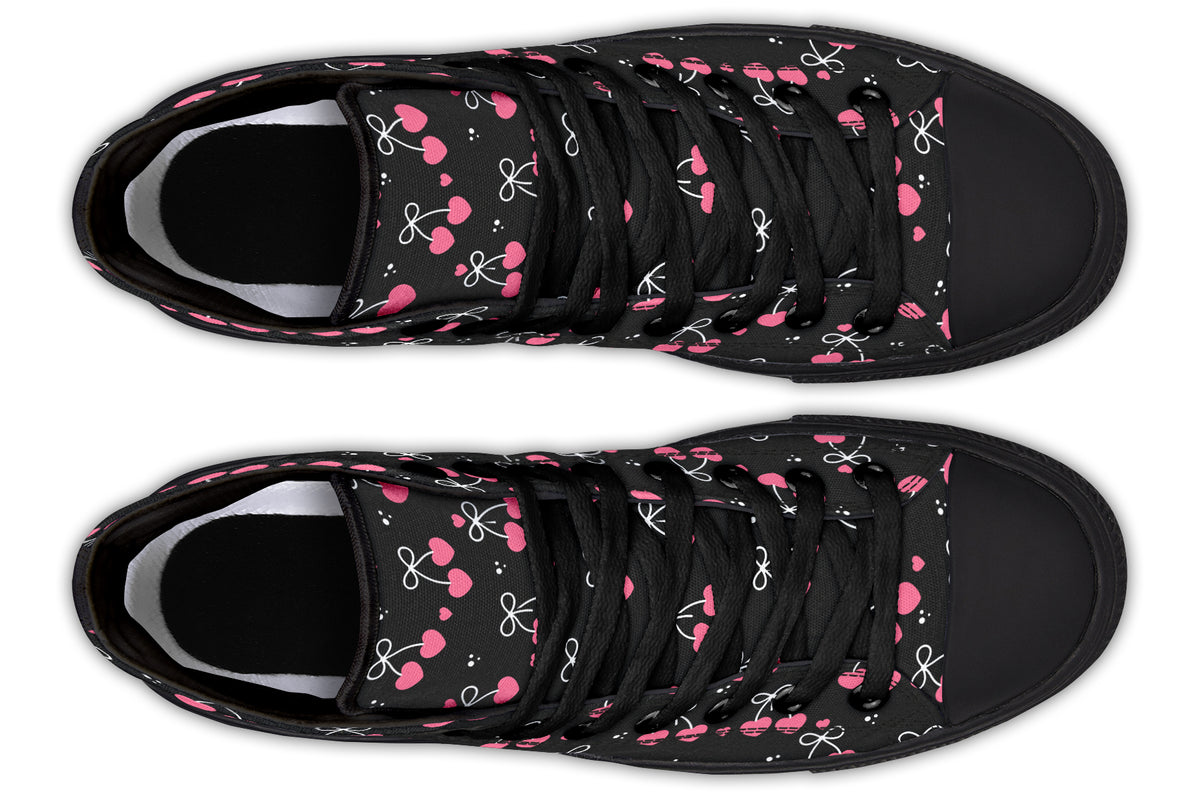 Heart Bows on Black