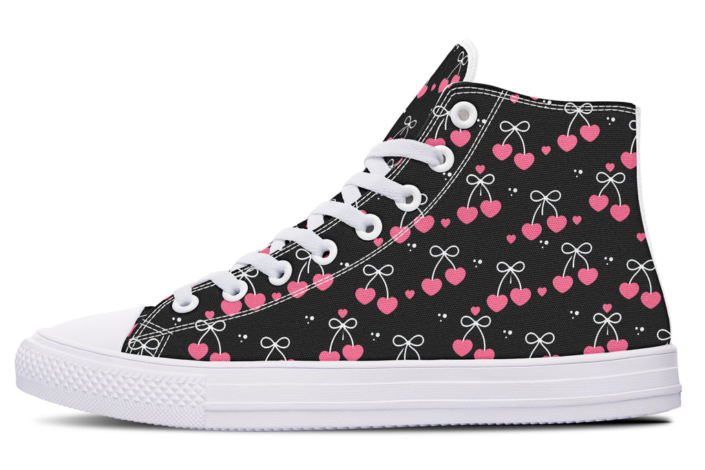Heart Bows on Black