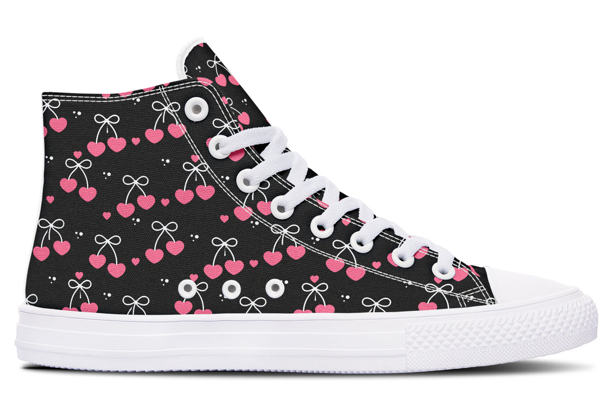 Heart Bows on Black