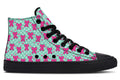 Hot Pink Bows on Mint