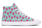 Hot Pink Bows on Mint