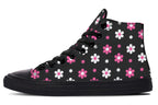 Pink and Black Flowers