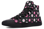 Pink and Black Flowers