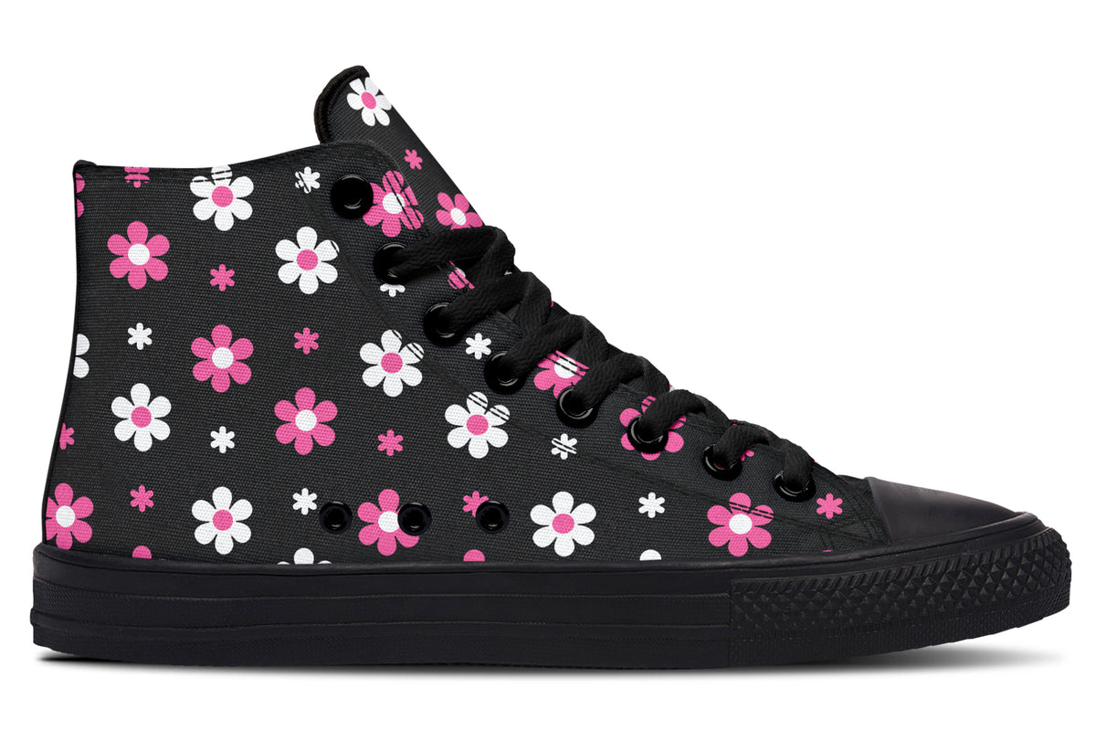 Pink and Black Flowers
