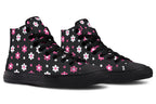 Pink and Black Flowers