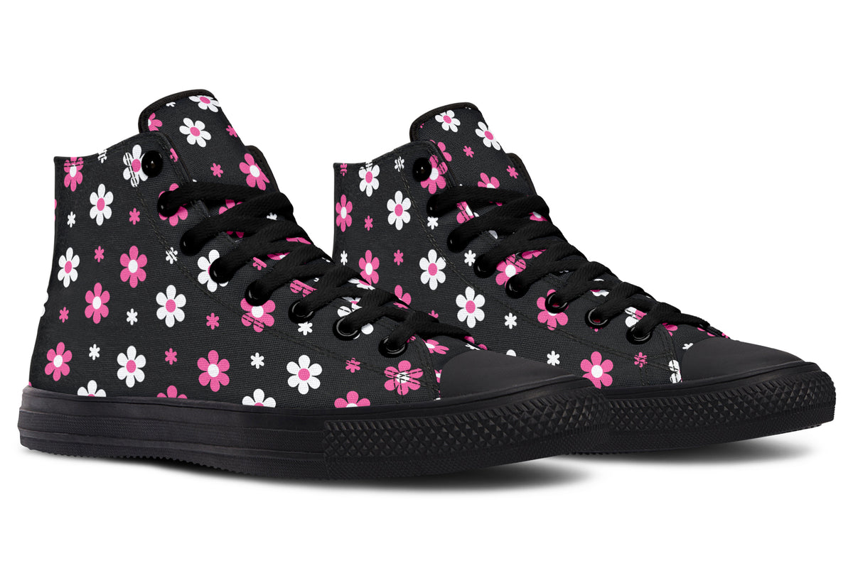 Pink and Black Flowers