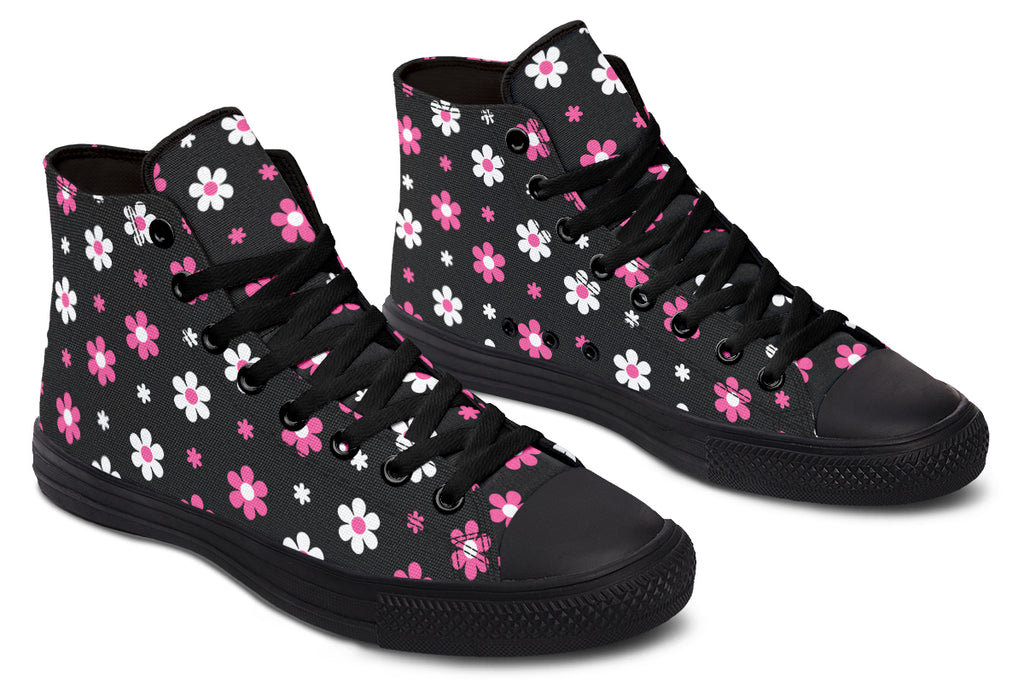 Pink and Black Flowers
