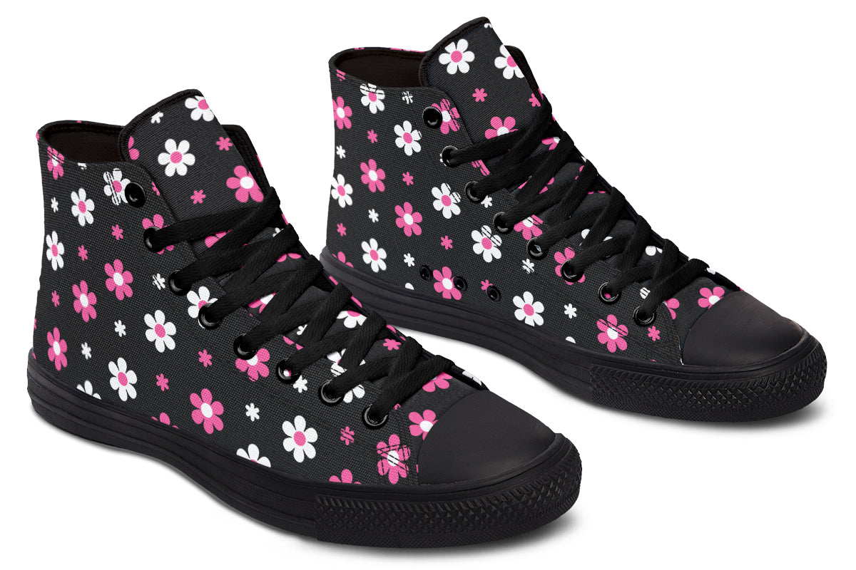 Pink and Black Flowers