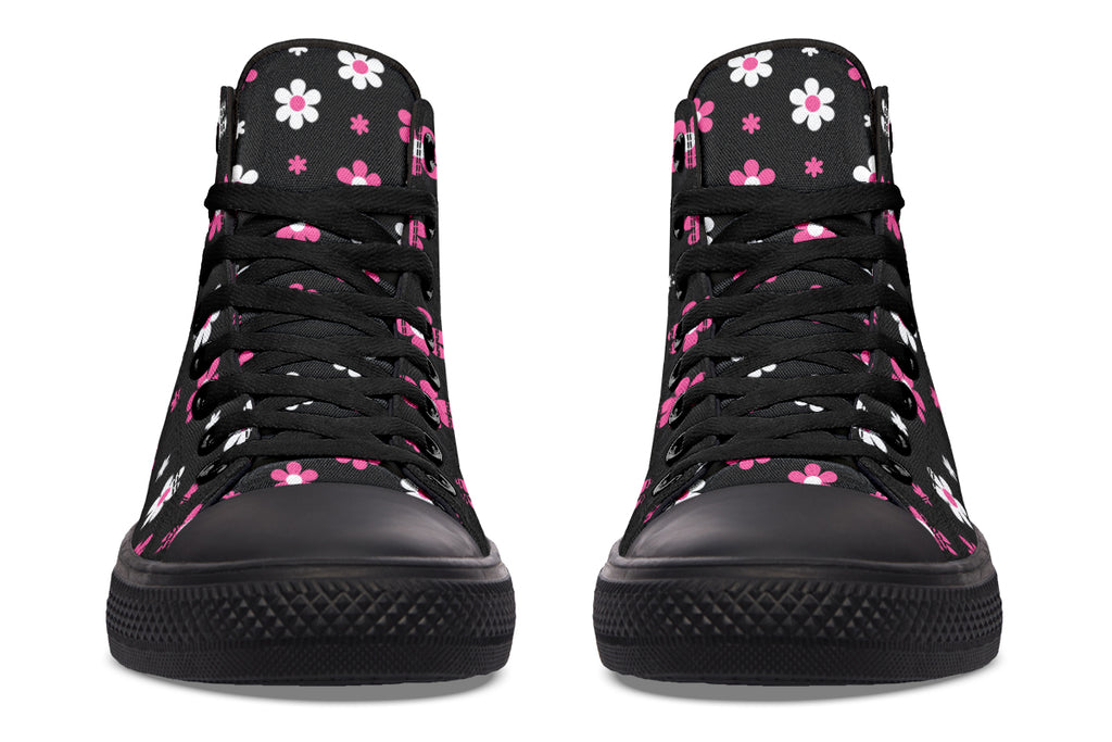 Pink and Black Flowers