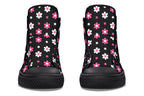Pink and Black Flowers