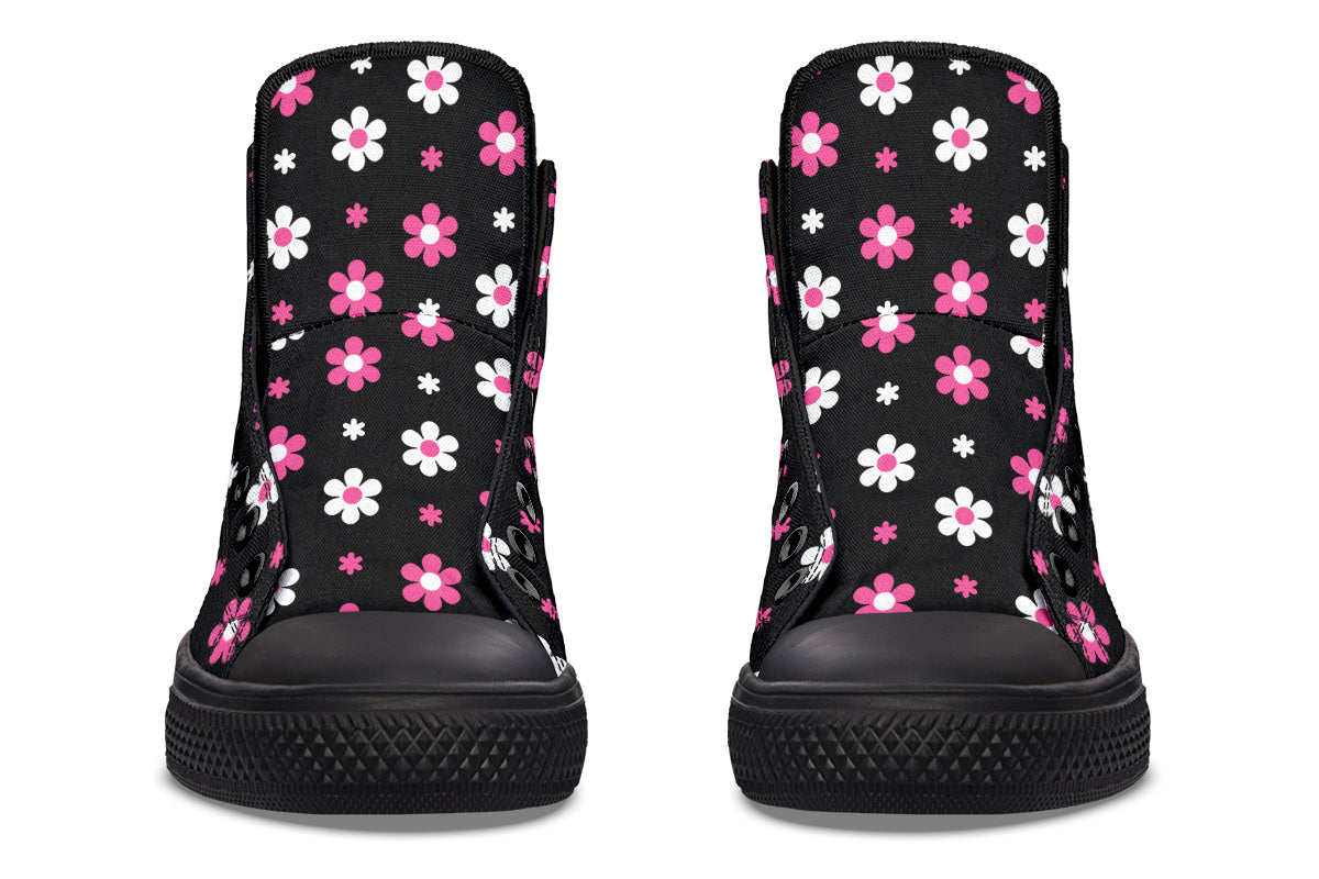 Pink and Black Flowers