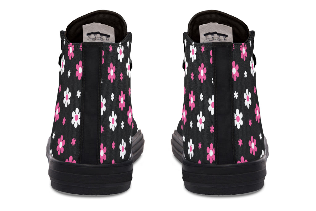 Pink and Black Flowers