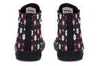 Pink and Black Flowers