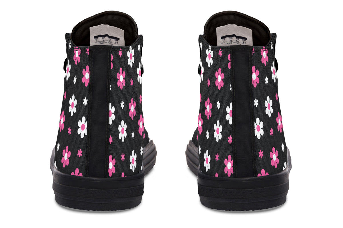 Pink and Black Flowers