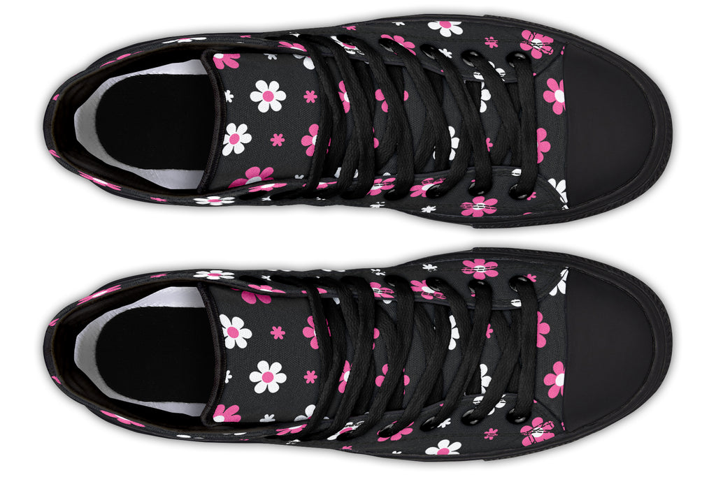 Pink and Black Flowers