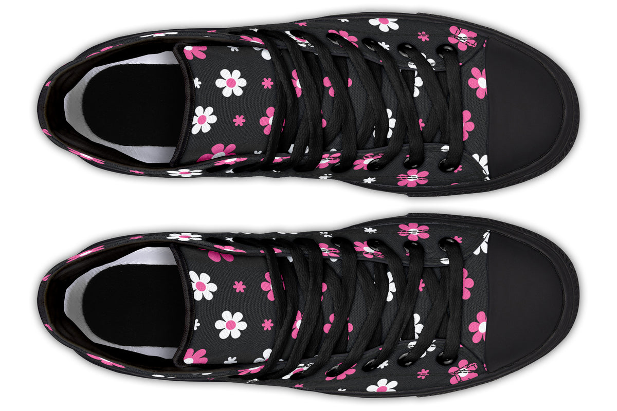 Pink and Black Flowers