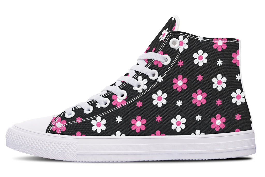 Pink and Black Flowers