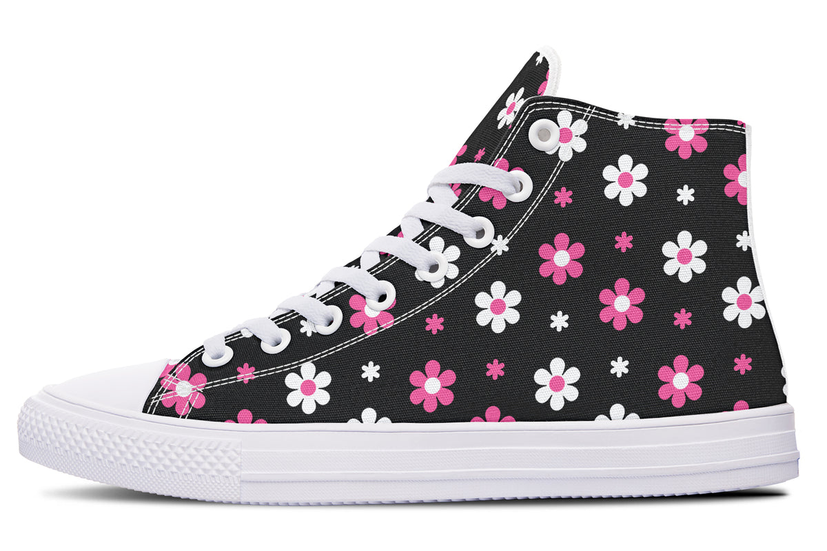 Pink and Black Flowers