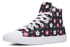 Pink and Black Flowers