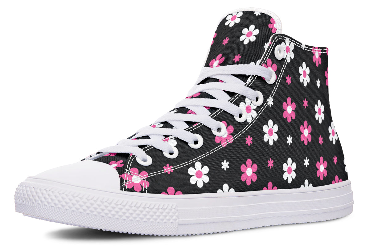 Pink and Black Flowers