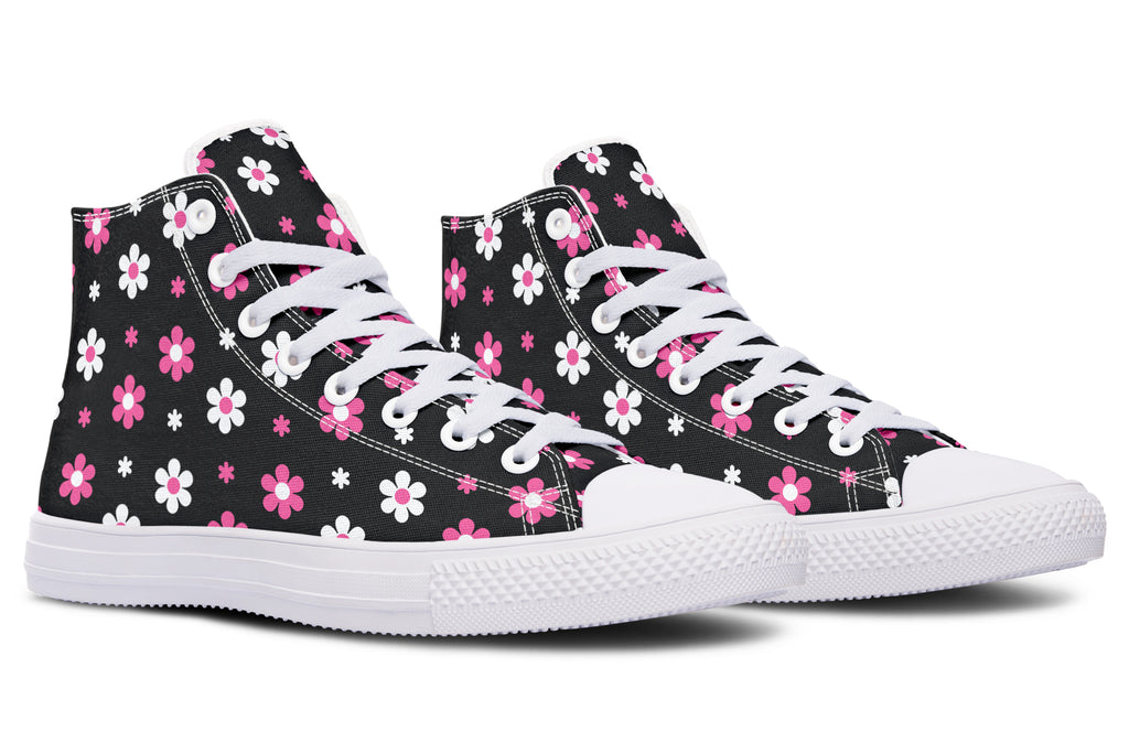 Pink and Black Flowers