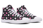 Pink and Black Flowers