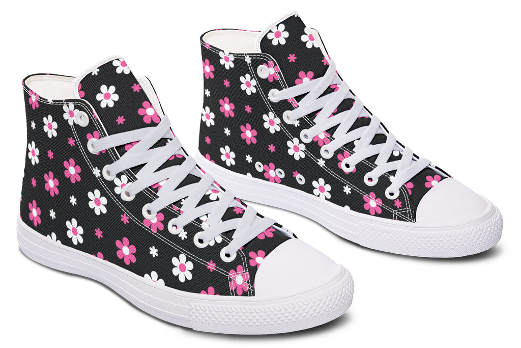 Pink and Black Flowers