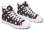 Pink and Black Flowers
