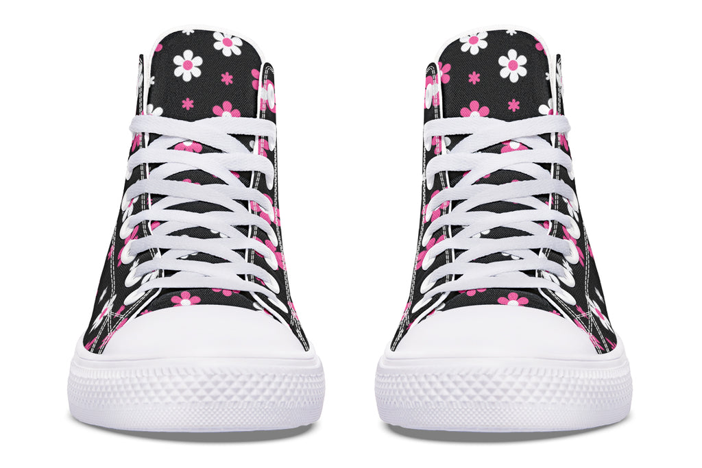 Pink and Black Flowers