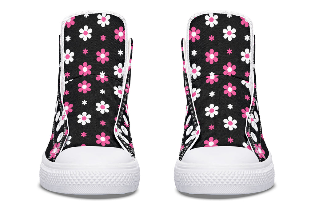 Pink and Black Flowers