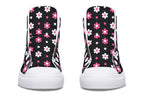 Pink and Black Flowers