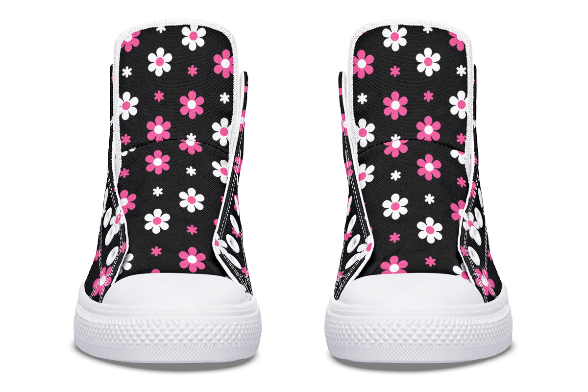 Pink and Black Flowers